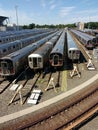 Rail Yard, NYC, NY, USA Royalty Free Stock Photo